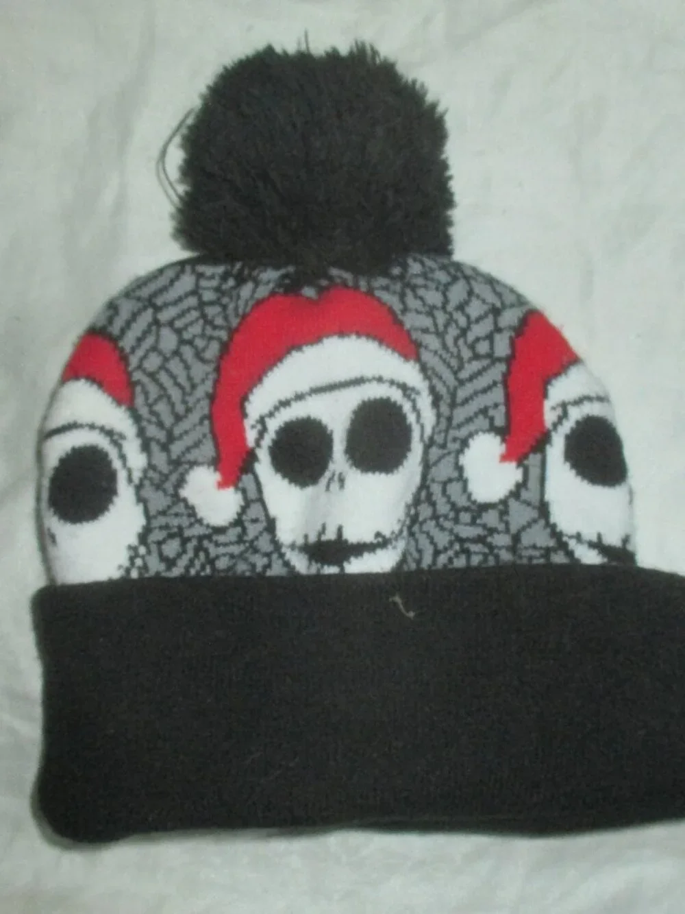 Nightmare Before Christmas Jack Skellington Season's Creepings Beanie Cap